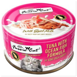 Fussie Cat Premium Tuna with Oceanfish in Goats Milk Wet Cat Food, 2.47-oz Online now