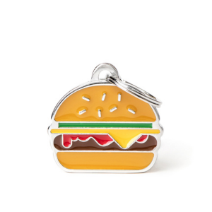 MyFamily Food Collection Burger Pet ID Tag Online