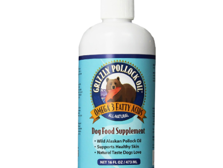 Grizzly Pollock Oil Dog Food Supplement 16 oz Discount