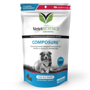 VetriScience Composure Long Lasting Calming Supplement Bacon Flavor for Dogs 45 count Online Hot Sale