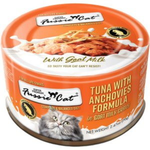 Fussie Cat Premium Tuna with Anchovie in Goats Milk Wet Cat Food, 2.47-oz For Cheap