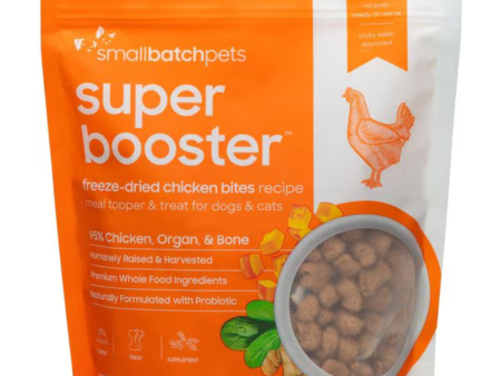 Small Batch Freeze Dried Super Booster Chicken Bites Dog & Cat Food, 7 oz For Cheap