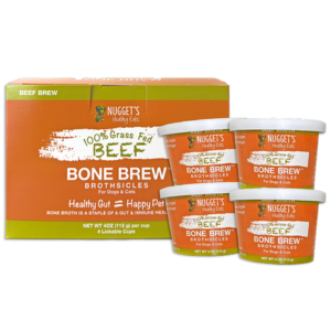 Nugget s Healthy Eats Frozen Bone Broth Brew Beef Dogs & Cats 4 oz, 4 pk Online Hot Sale