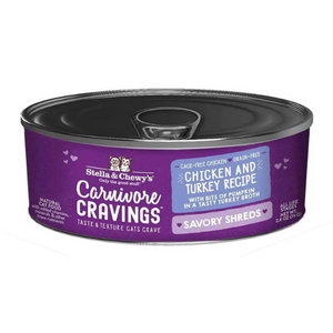 Stella & Chewy s Carnivore Cravings Savory Shreds Chicken & Turkey Recipe Cat Food Online