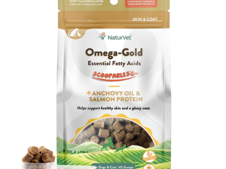 NaturVet Scoopables Omega Gold Cat & Dog Chews 11 oz Online now