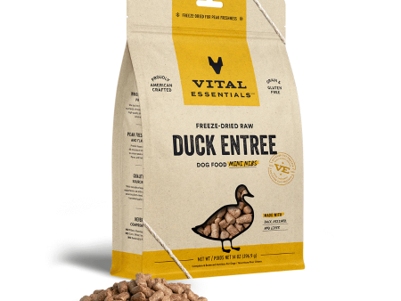 Vital Essentials Mini Nibs Duck Entree Freeze-Dried Dog Food Online Sale