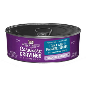 Stella & Chewy s Carnivore Cravings Savory Shreds Tuna & Mackerel Recipe Cat Food Supply