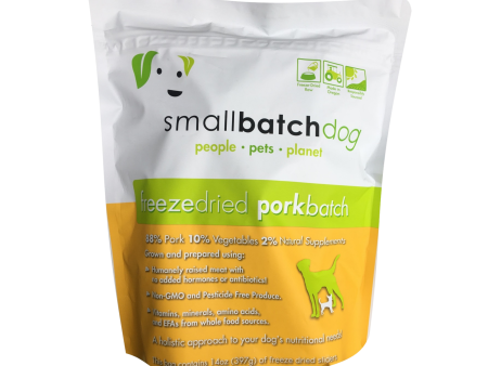 Small Batch Freeze Dried Pork Sliders Dog Food, 14 oz For Discount