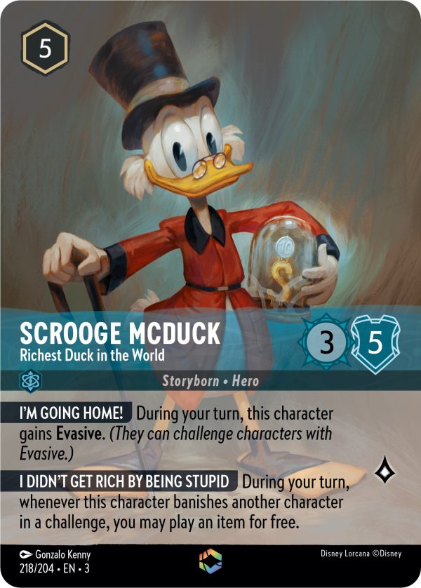 Scrooge McDuck - Richest Duck in the World (Alternate Art) (218 204) [Into the Inklands] Online Sale