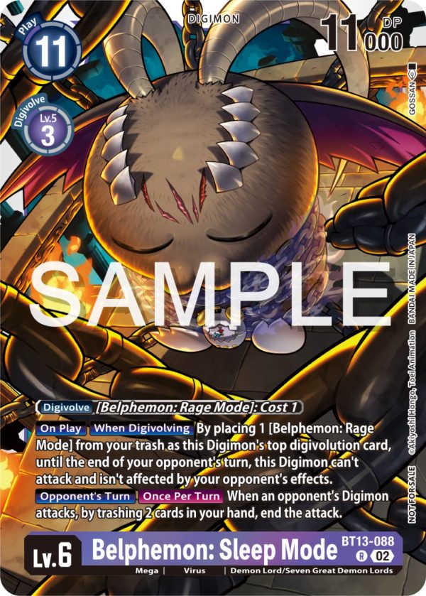 Belphemon: Sleep Mode [BT13-088] (Event Pack 6) [Versus Royal Knights Promos] Sale