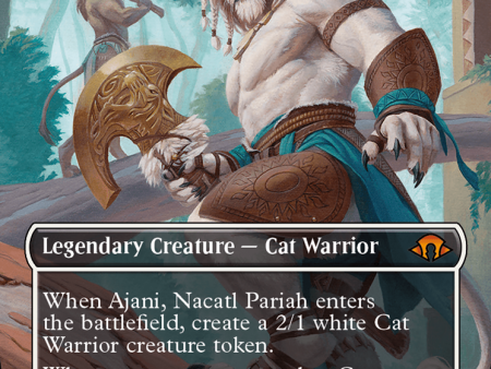 Ajani, Nacatl Pariah    Ajani, Nacatl Avenger (Borderless) [Modern Horizons 3] Sale