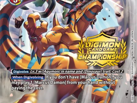 GeoGreymon [BT12-038] (Championship 2023 Tamers Pack) [Across Time Promos] Fashion