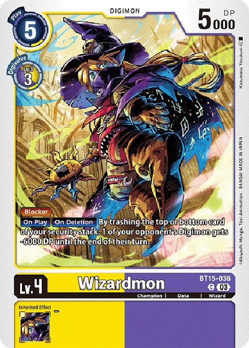 Wizardmon [BT15-036] [Exceed Apocalypse] Sale