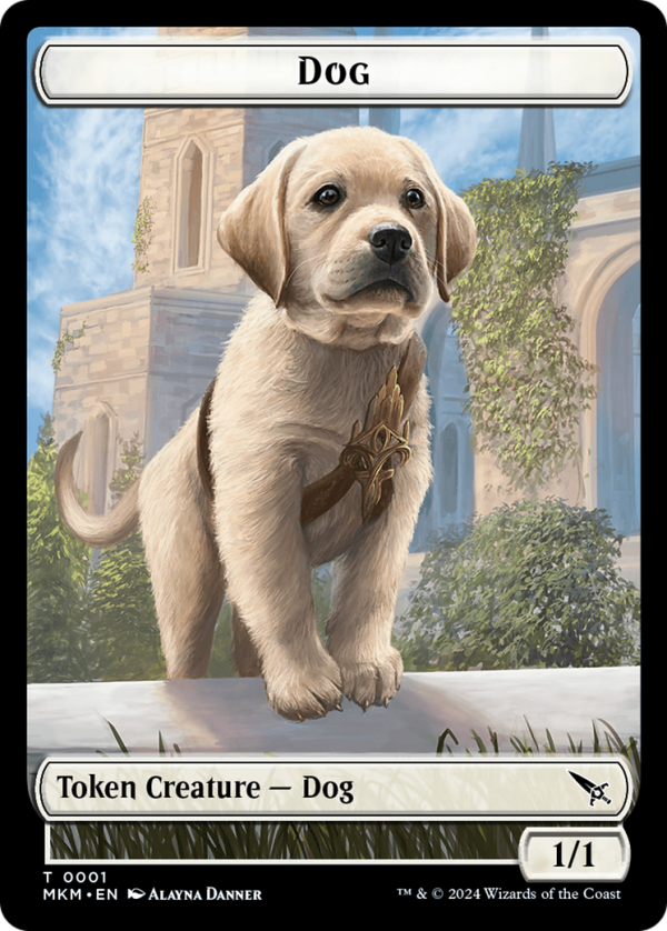 Dog Token [Murders at Karlov Manor Tokens] For Sale