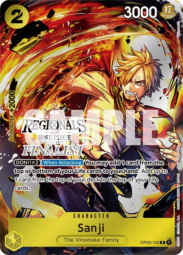 Sanji (Online Regional 2024) [Finalist] [One Piece Promotion Cards] Online Sale