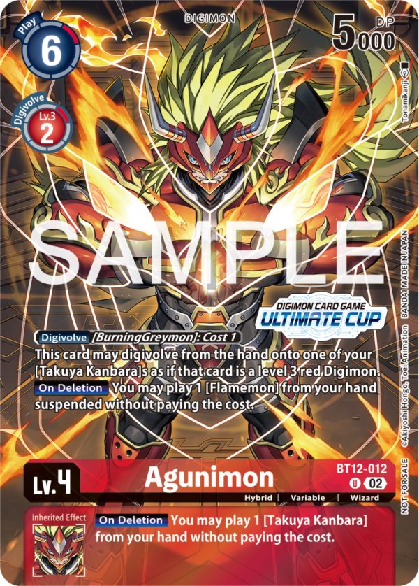 Agunimon [BT12-012] (Ultimate Cup 2024) [Across Time Promos] Discount