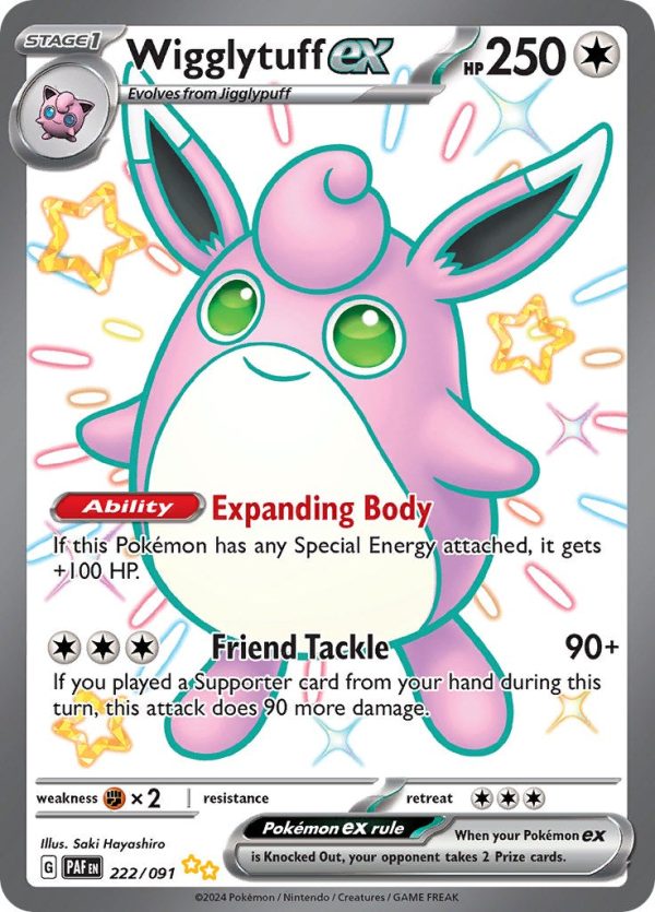 Wigglytuff ex (222 091) [Scarlet & Violet: Paldean Fates] For Cheap