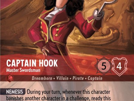 Captain Hook - Master Swordsman (Alternate Art) (214 204) [Into the Inklands] Sale