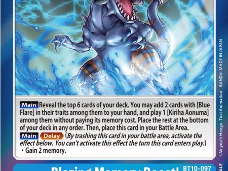 Blazing Memory Boost! [BT10-097] (Event Pack 5) [Xros Encounter Promos] Online