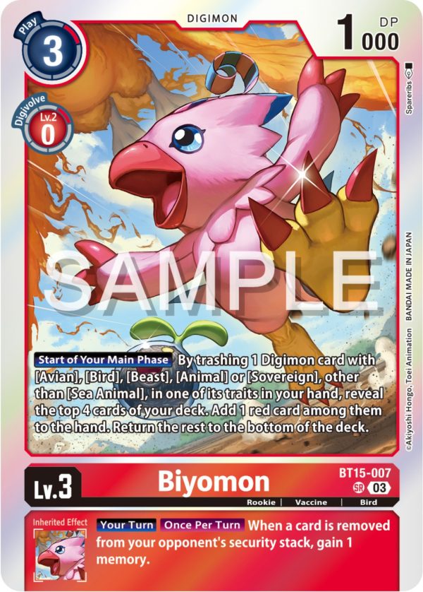 Biyomon [BT15-007] [Exceed Apocalypse] Fashion