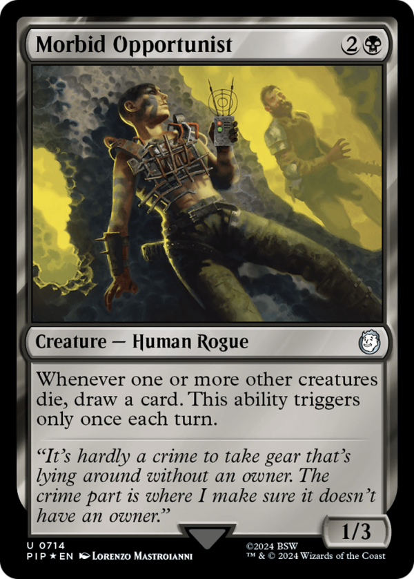 Morbid Opportunist (Surge Foil) [Fallout] Sale