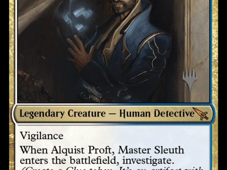 Alquist Proft, Master Sleuth (Promo Pack) [Murders at Karlov Manor Promos] Hot on Sale