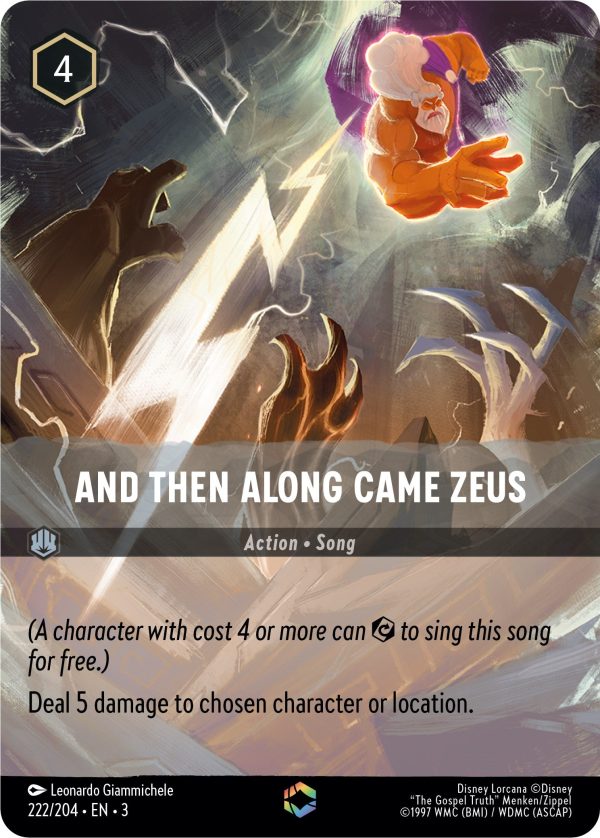 And Then Along Came Zeus (Alternate Art) (222 204) [Into the Inklands] Hot on Sale