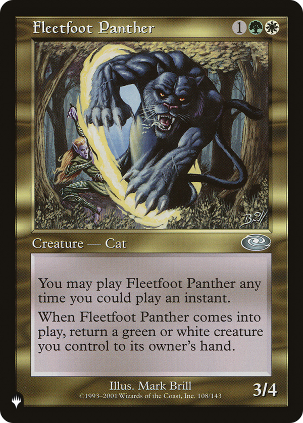 Fleetfoot Panther [The List] Online now