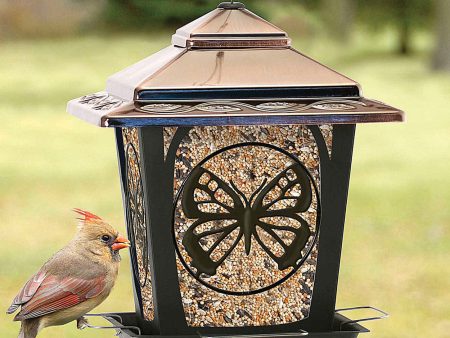 Audubon woodlink - Hopper Style Bird Feeder With Buttefly Design Online