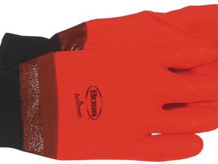 Boss Manufacturing      P - Hot Hands High-vis Pvc Glove With Knit Wrist on Sale